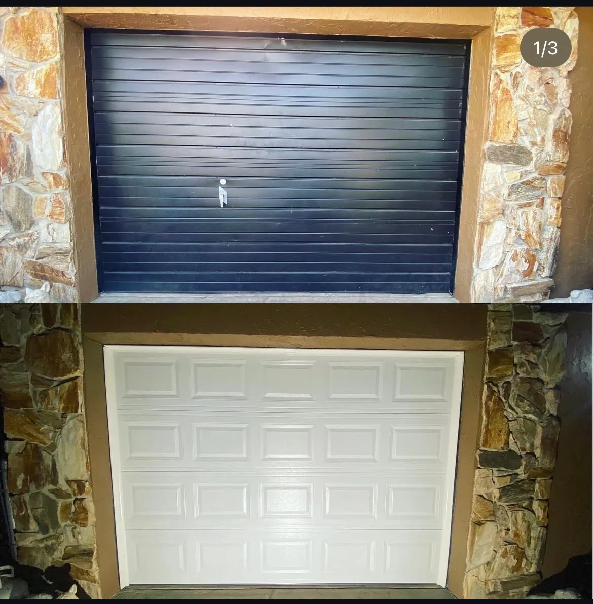 Garage Door Before & After